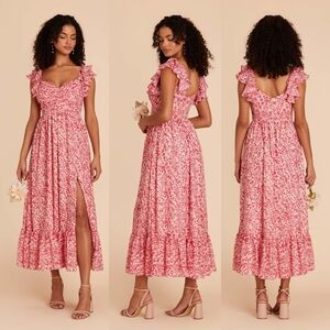 ☆Birdy Grey Pink Floral Chiffon Dress☆